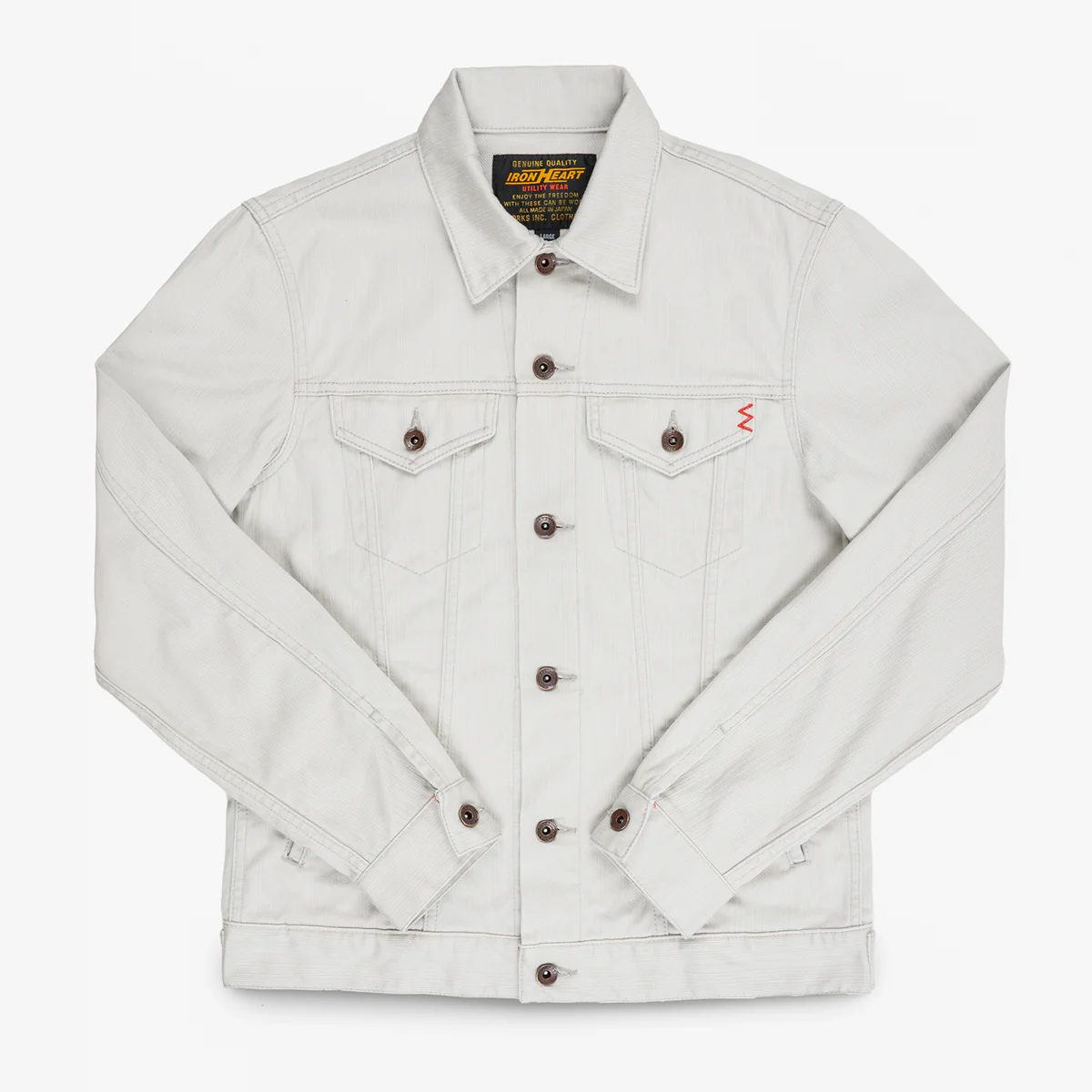 IHJ-162-GRY - 11oz Piqué Modified Type III Jacket - Light Grey