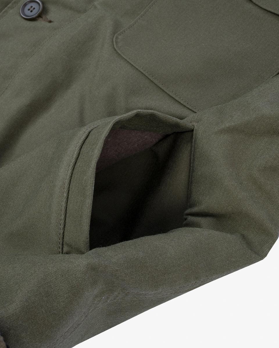 IHM-45-GRN - Oiled Whipcord A2 Deck Jacket - Army Green - Image 11