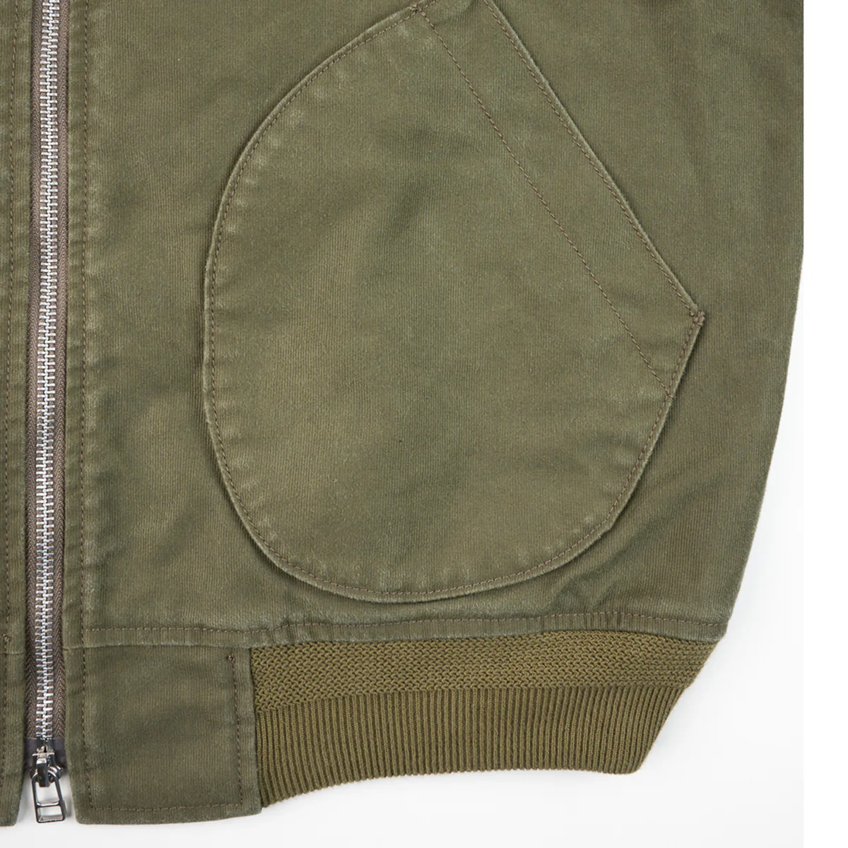 IHM-47-ODG - 12oz Whipcord Tanker Jacket - Olive Drab Green - Image 9