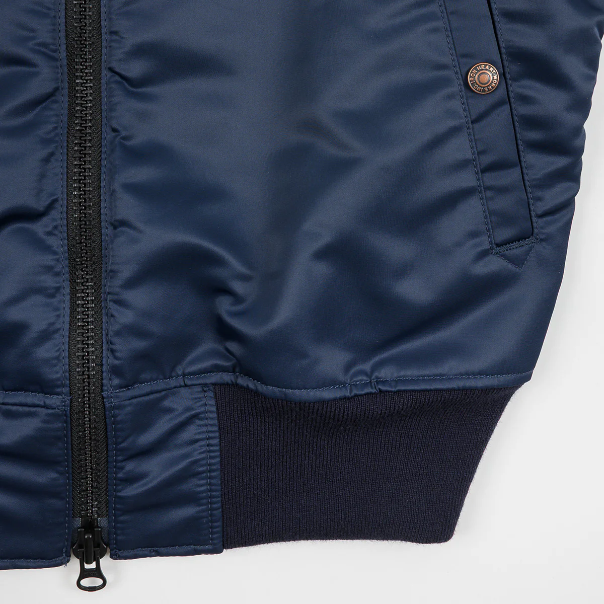 IHM-50-NAV - 4.8oz Nylon Type L-2B Jacket - Navy - Image 7