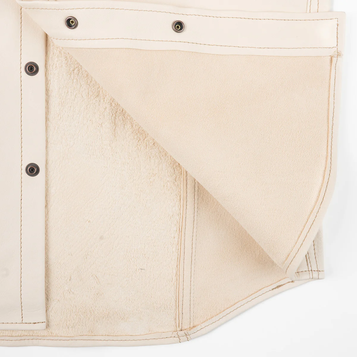 IHSB-PR-NAT - Iron Heart X Simmons Bilt Horsehide Western Shirt - The Pale Rider - Natural - Image 9