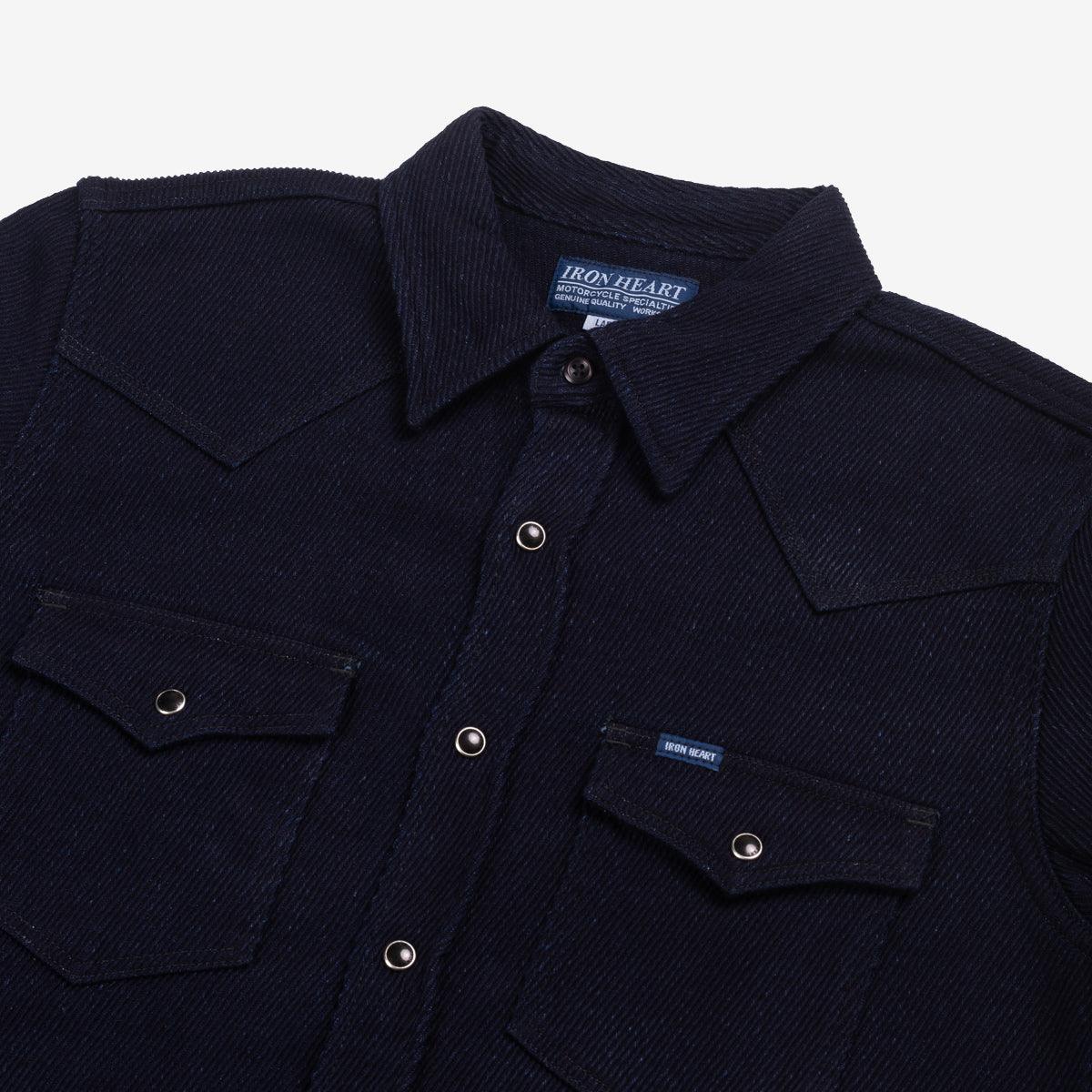IHSH-208-IND - Kersey Western Shirt - Indigo - Image 4