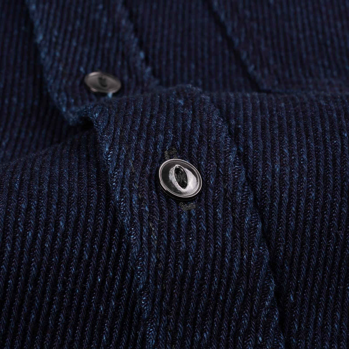 IHSH-288-IND - 14oz Kersey Work Shirt - Indigo - Image 10