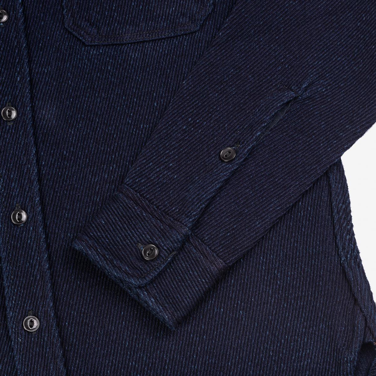 IHSH-288-IND - 14oz Kersey Work Shirt - Indigo - Image 6
