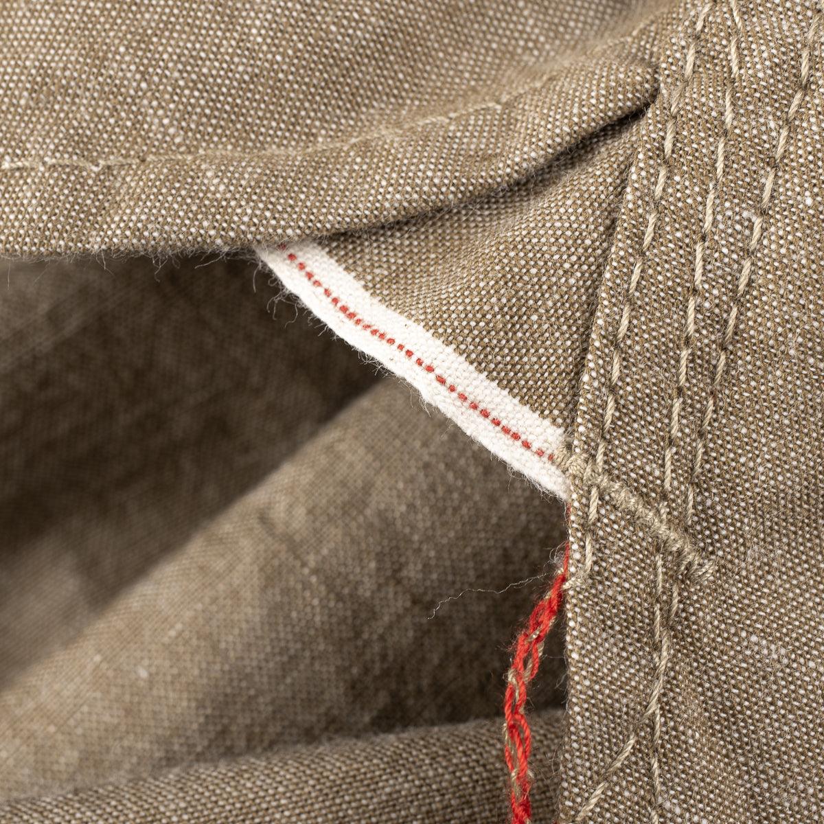 IHSH-315-KHA - Selvedge Chambray Western Shirt - Khaki - Image 13