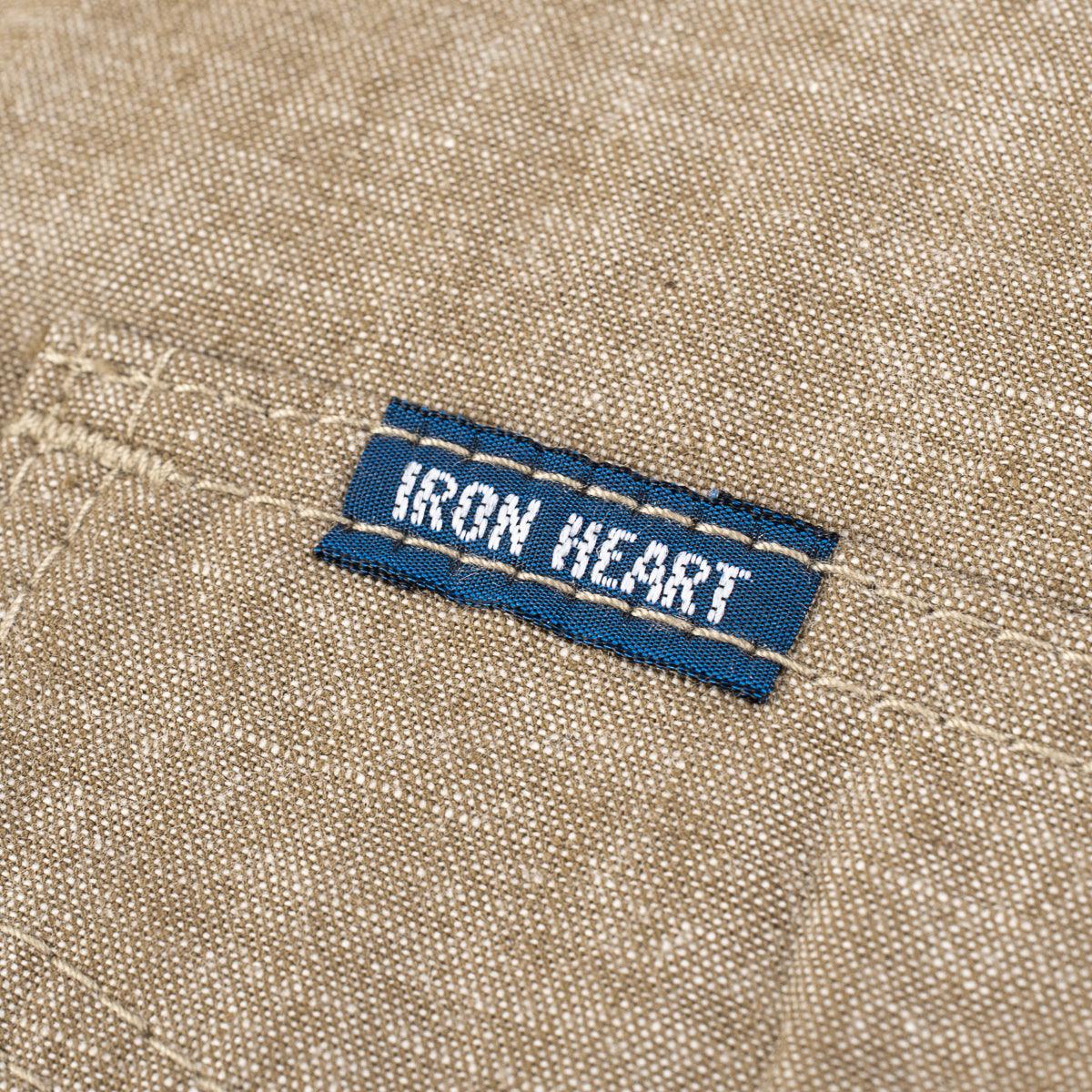 IHSH-315-KHA - Selvedge Chambray Western Shirt - Khaki - Image 8