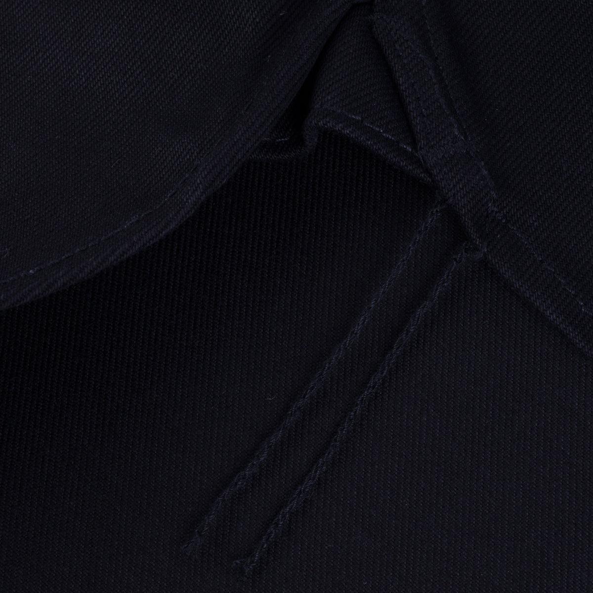 IHSH-362-BLK - 16oz Non-Selvedge Denim CPO Shirt - Superblack (Fades to Grey) - Image 12
