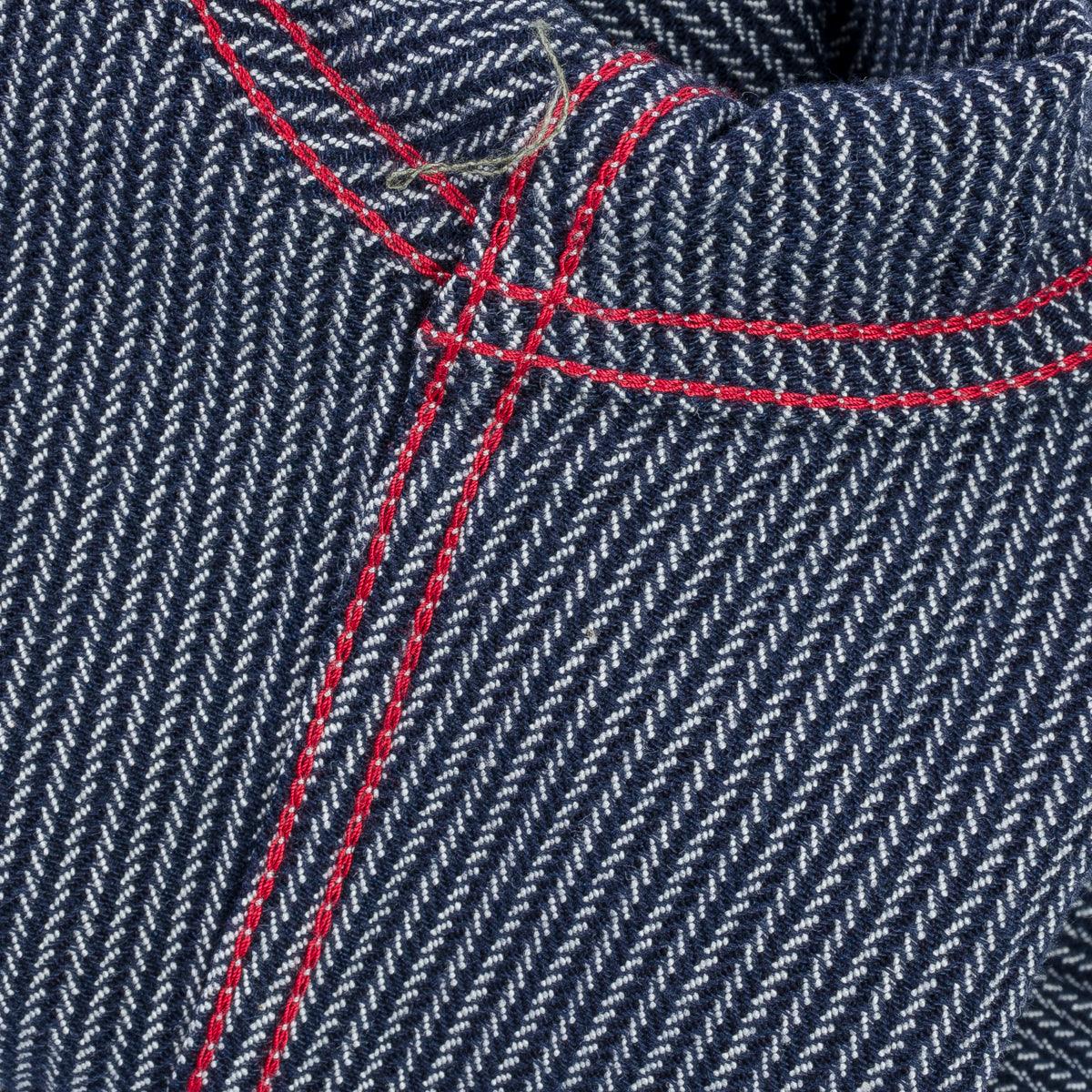 IHSH-366-IND - 8oz Herringbone Hickory Stripe Work Shirt - Indigo - Image 12