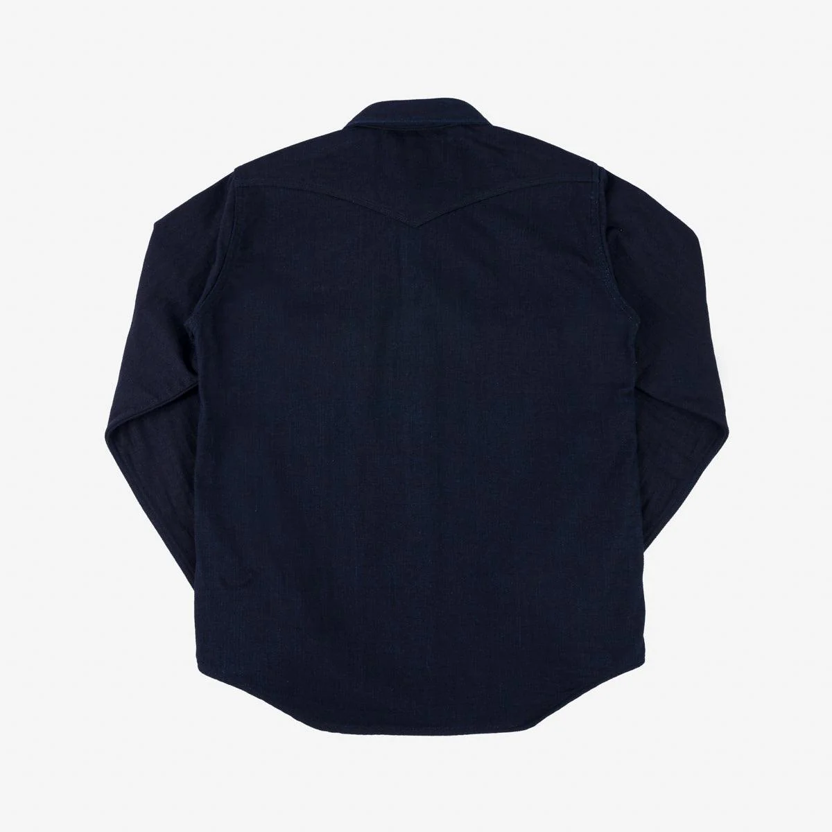 IHSH-368-IND - 14oz Double Cloth Western Shirt - Indigo - Image 5