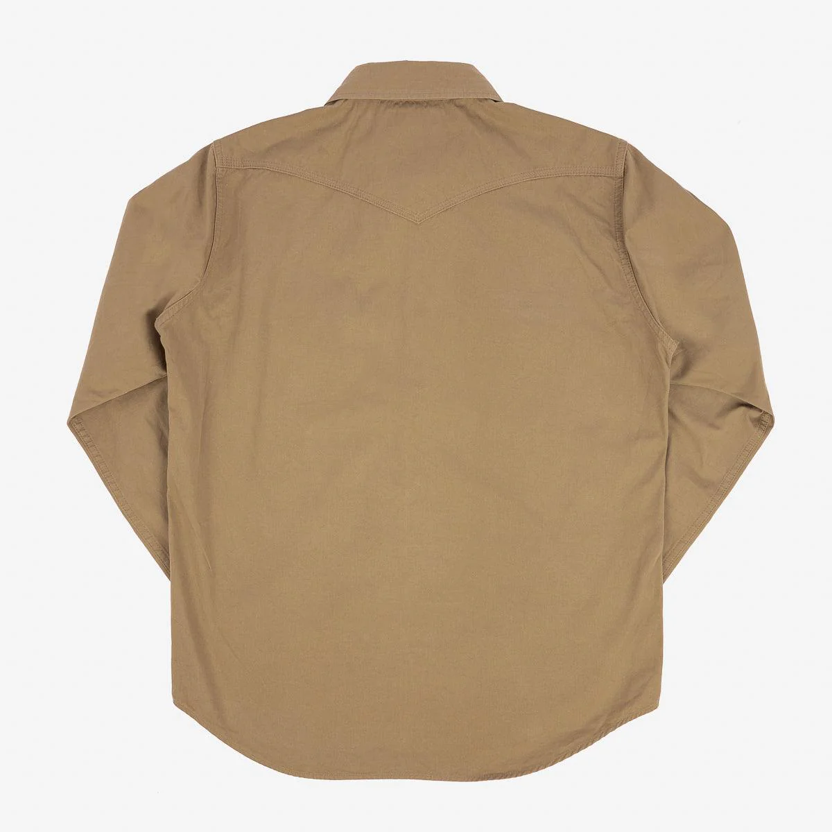 IHSH-394-KHA - 7oz Fatigue Cloth Western Shirt - Khaki - Image 4