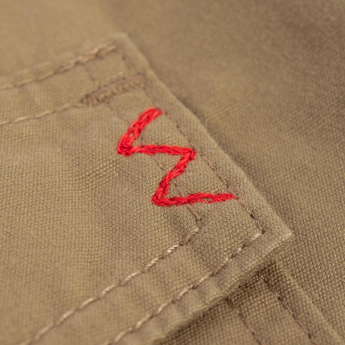 IHSH-394-KHA - 7oz Fatigue Cloth Western Shirt - Khaki - Image 8