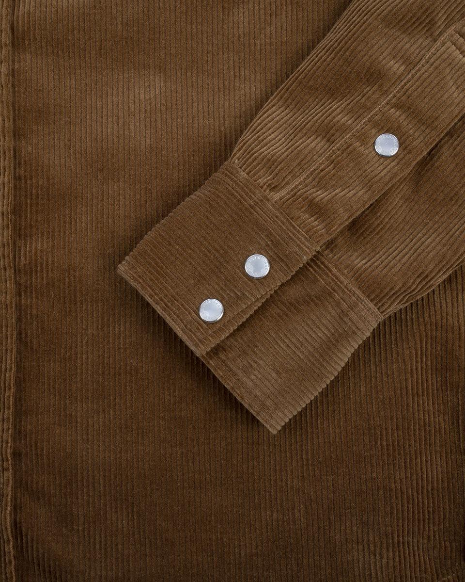 IHSH-398-CAM - 11oz Corduroy Western Shirt - Camel - Image 7