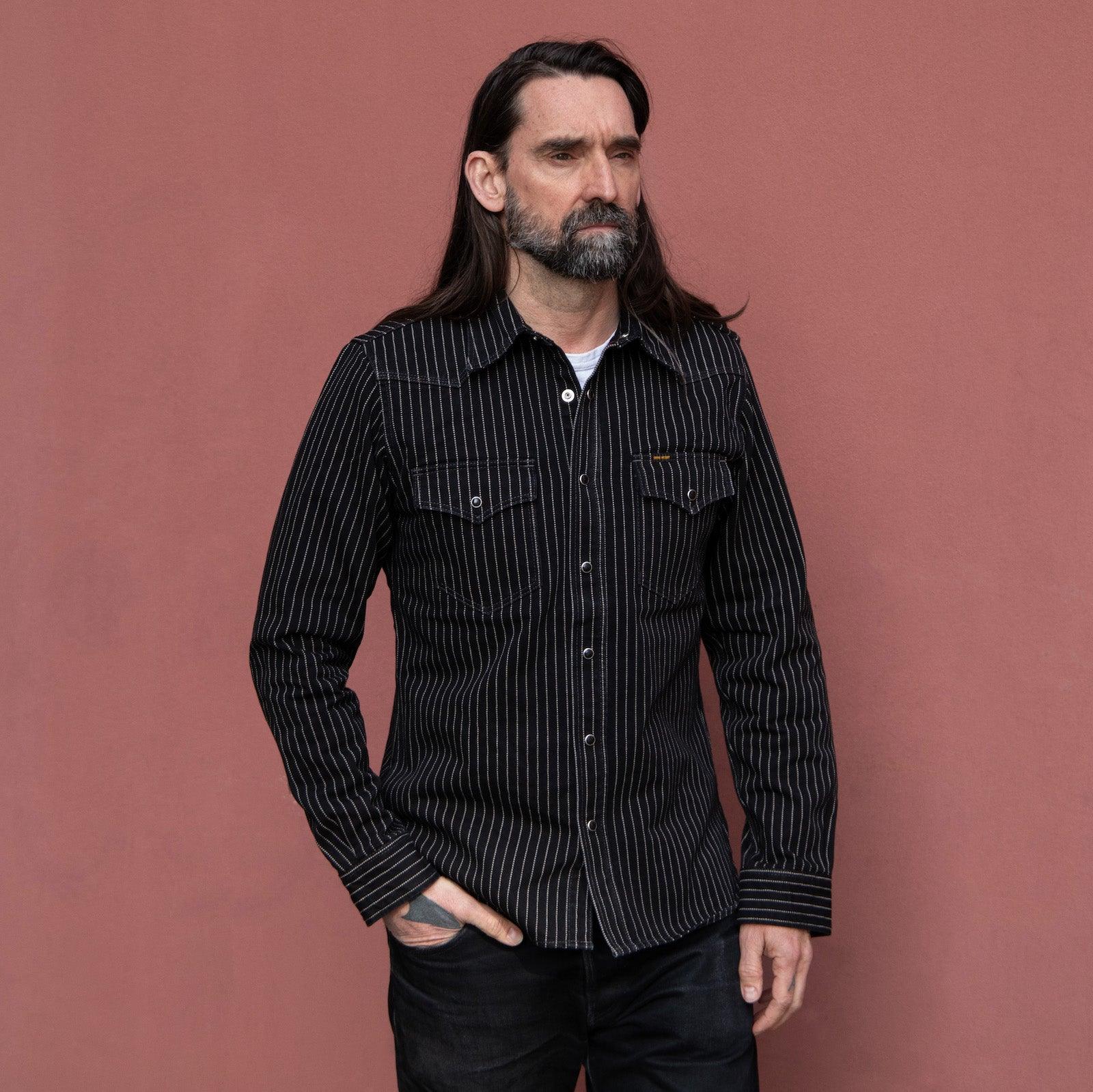 IHSH-62-BLK - 12oz Wabash Western Shirt - Black - Image 2