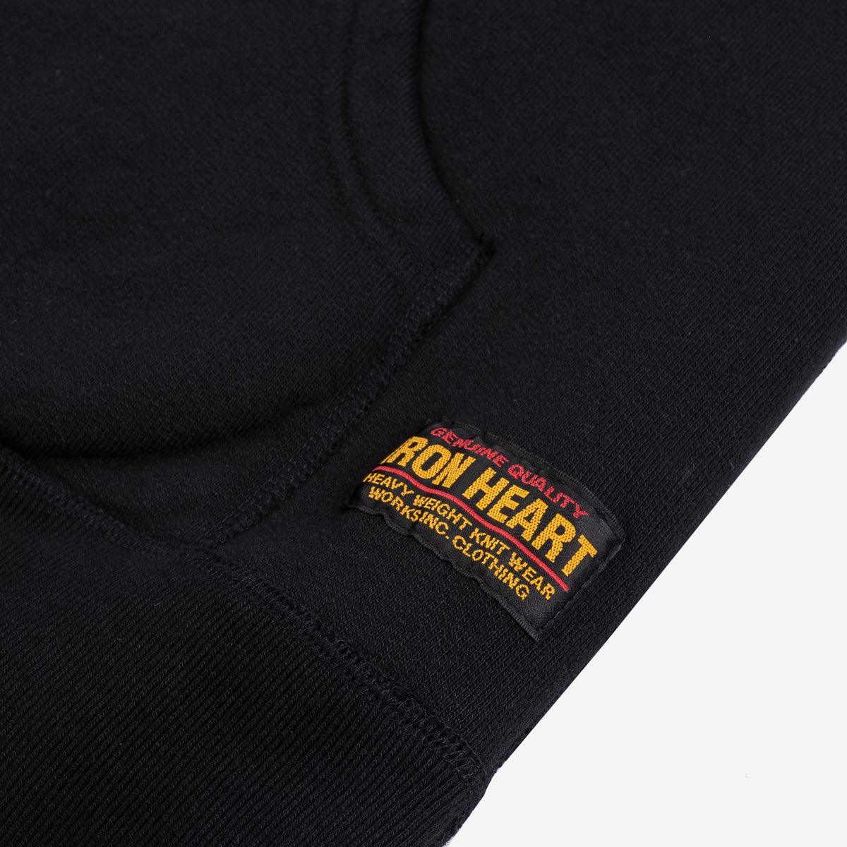 IHSW-10-BLK - 14oz Ultra Heavyweight Cotton Zip Up Hoodie Black - Image 8