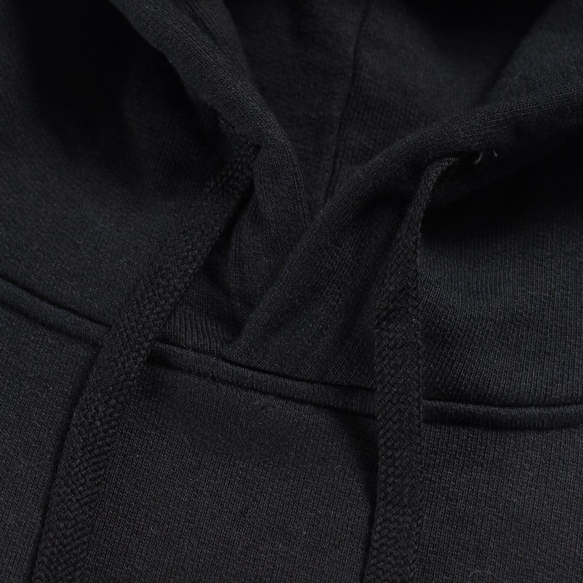 IHSW-49-BLK - 14oz Ultra Heavyweight Loopwheel Cotton Hoodie - Black - Image 5
