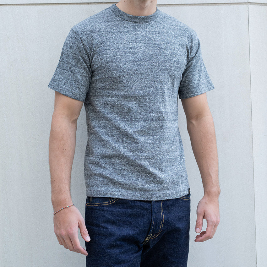 IHT-1610L-GRY - 6.5oz Loopwheel Crew Neck T-Shirt (Long) - Grey - Image 2