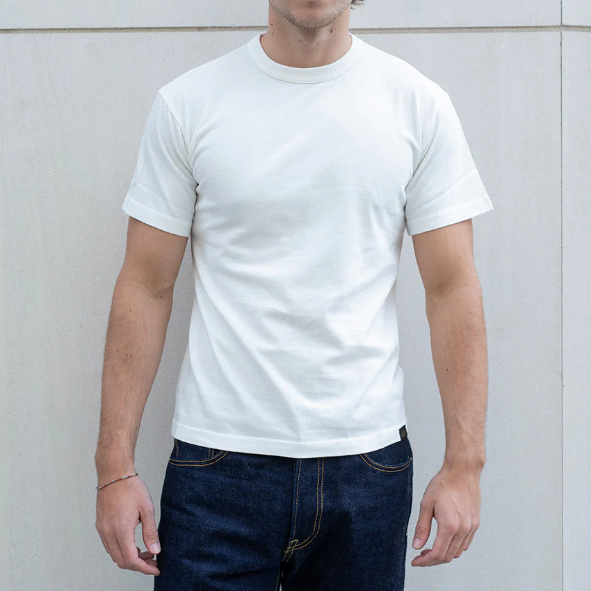 IHT-1610L-WHT - 6.5oz Loopwheel Crew Neck T-Shirt (Long) - White - Image 2