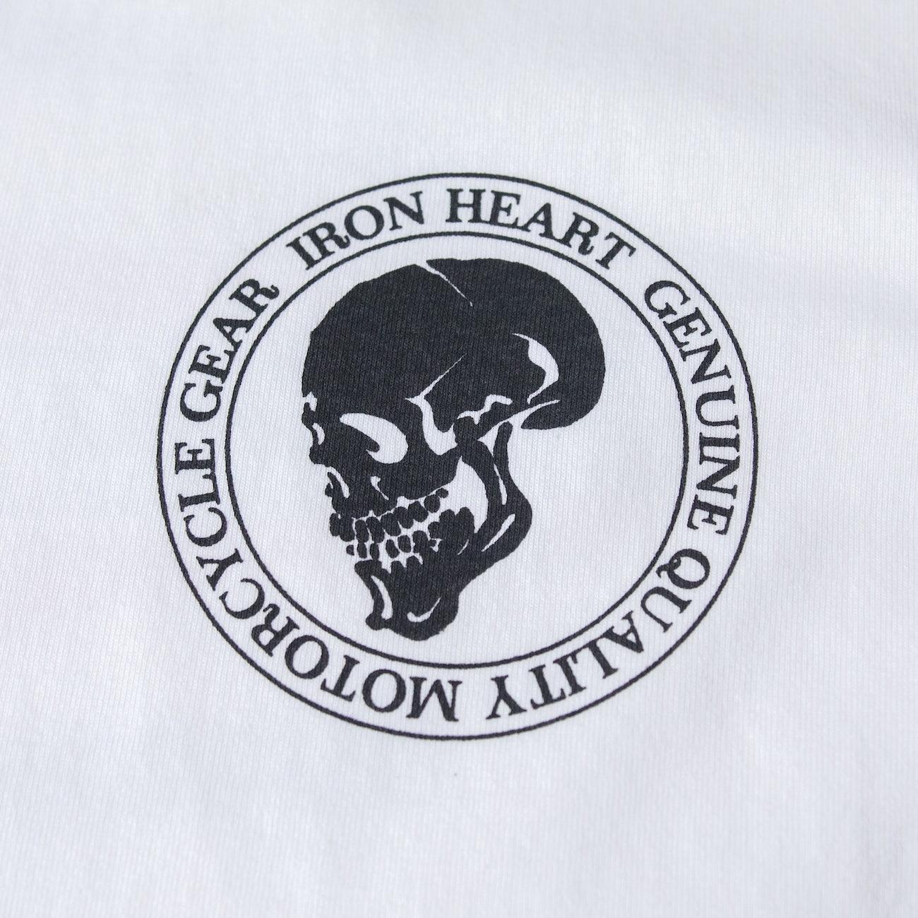 IHT-IHG-6-WHT - Iron Heart Hamburg 7.5oz Loopwheel Crew Neck T-Shirt - White - Image 6
