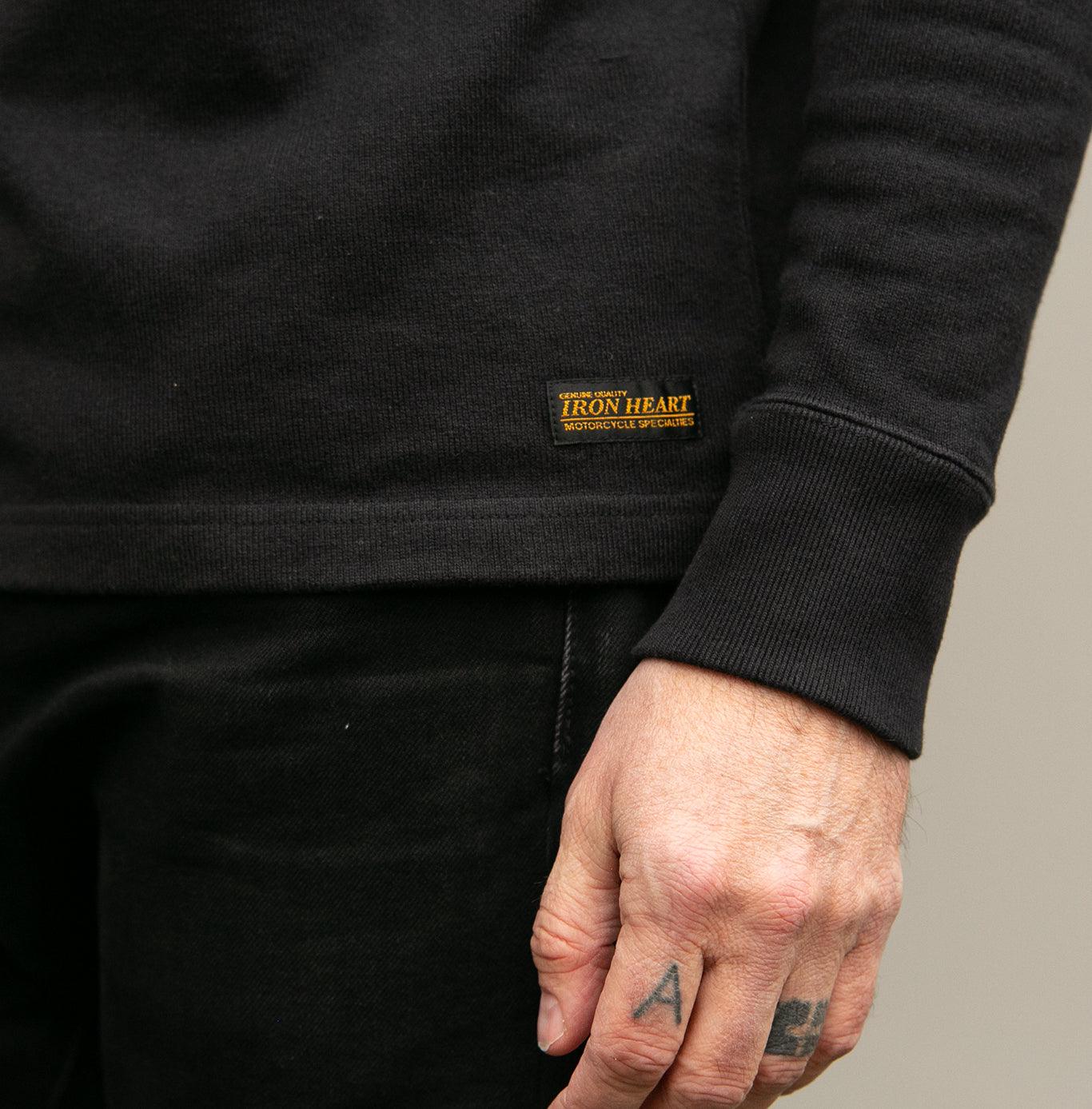 IHTL-1501-BLK - 11oz Crew Neck Sweater - Black - Image 3