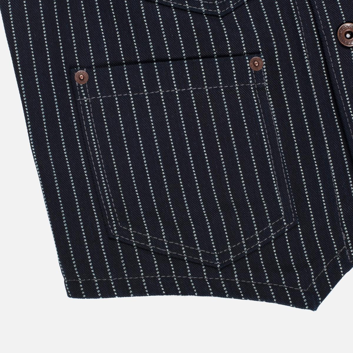 IHV-02-IND - 12oz Wabash/Duck Work Vest-  Indigo/Navy - Image 6