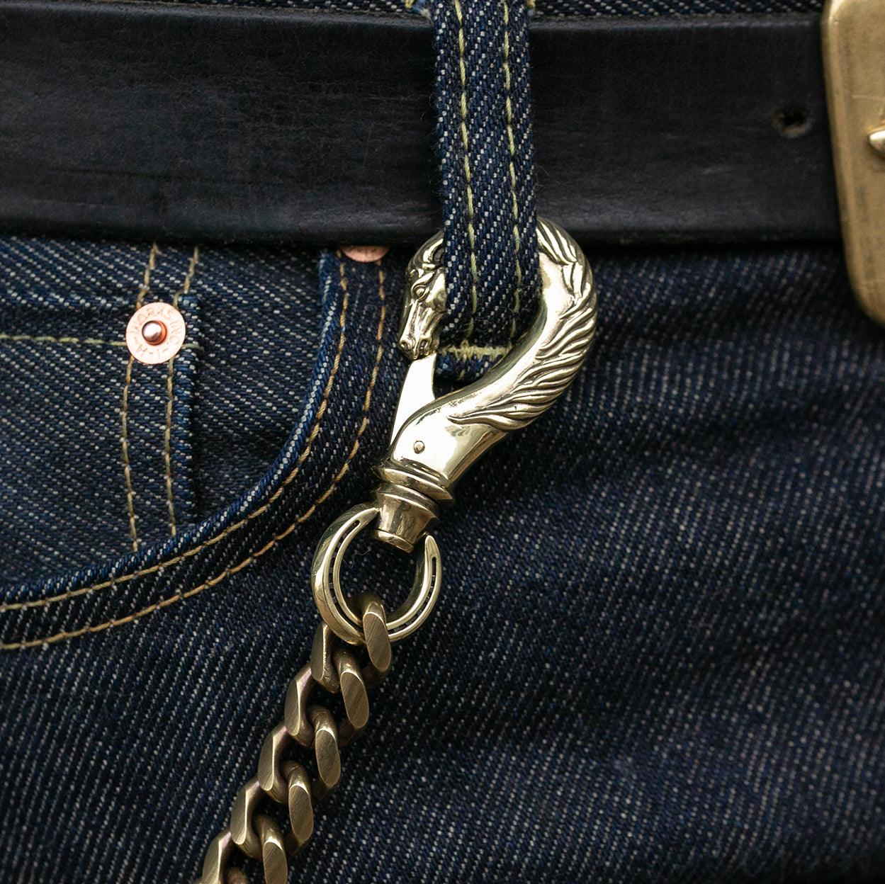PE-HORSE-WALLET-CHAIN-HORSE-X-HOOK-BR - Peanuts & Co Horse Wallet Chain (horse×hook) - Brass - Image 3