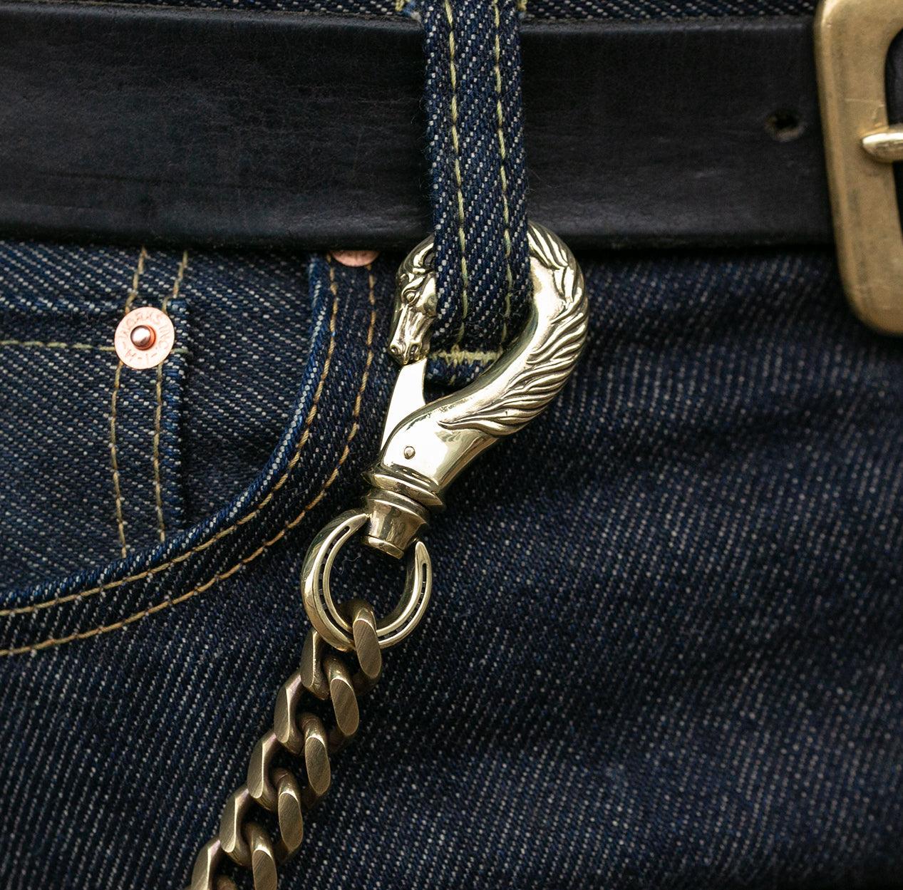 PE-HORSE-WALLET-CHAIN-HORSE-X-HORSE-BR - Peanuts & Co Horse Wallet Chain (horse×horse) - Brass - Image 3