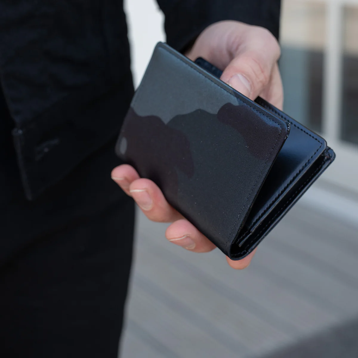 PO-CAMO-CARD-CASE-NAV - Porter-Yoshida & Co. - CAMOUFLAGE WALLET CARD CASE - Navy - Image 4
