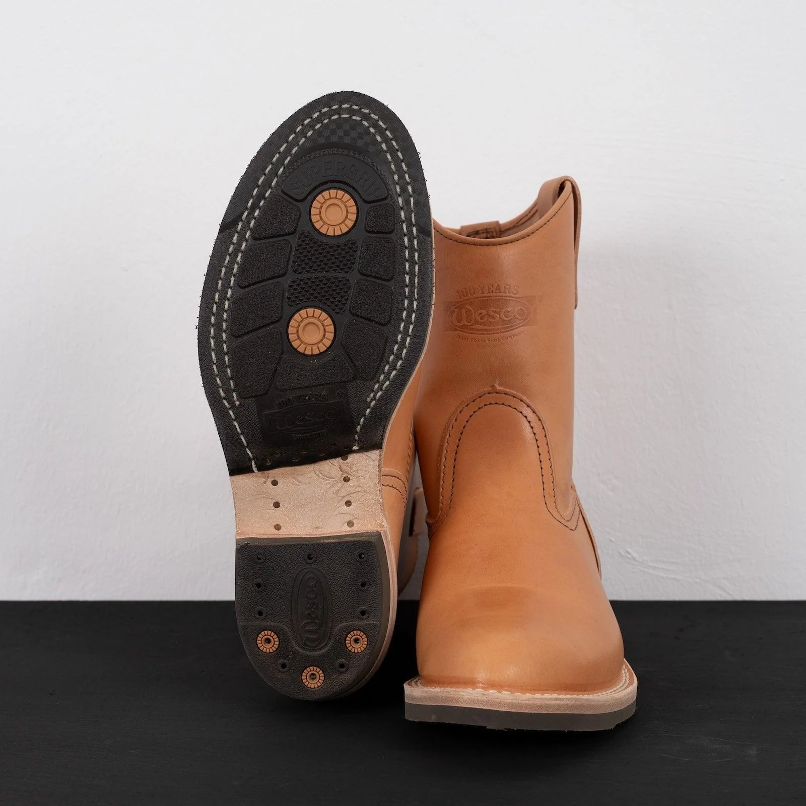 WE-SP0991WBR - Wesco Custom Morrison Horsehide - Natural - Image 4